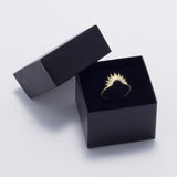 Shine On! 14 Karat Gold Plated Sunburst Ring