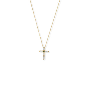 Faith CZ Cross Necklace