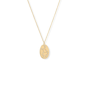 Virgo Oval Coin Necklace