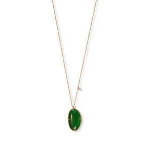 Green goddess CZ Necklace