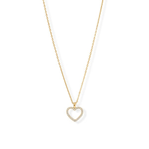 Heart Necklace Gold Plated