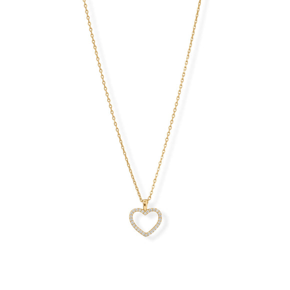 Heart Necklace Gold Plated