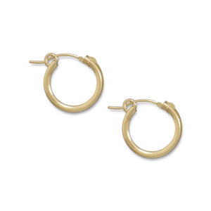 Gold Filled 2mm x 15mm Hoops