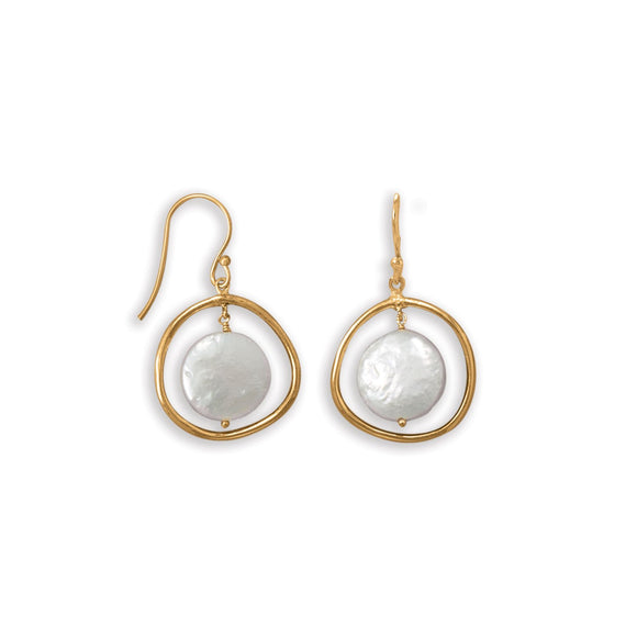 Oblong Pearl Earrings