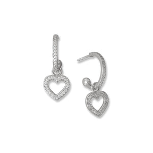 Valentina Earrings Rhodium Plated