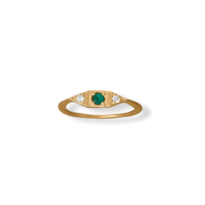 Artsy Green Onyx Ring