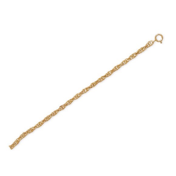 Gold Filled Rope Chain Anklet