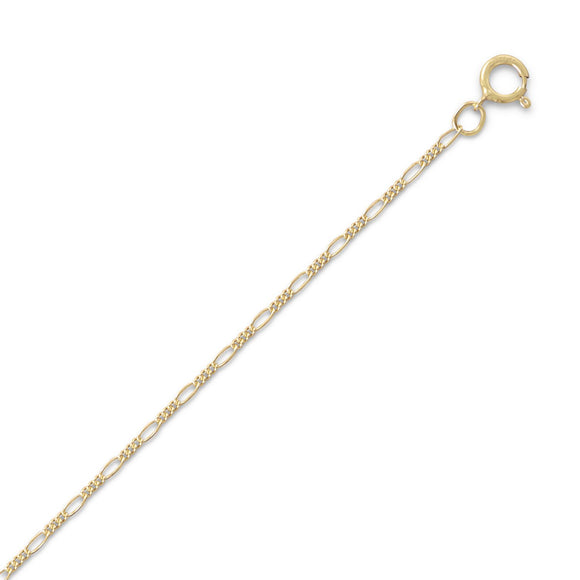 14/20 Gold Filled Figaro Chain Necklace