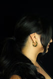 Wonderfully Wavy! 14 Karat Gold Plated Flat Wavy Hoop Earrings