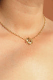 Shine On! 16.5" 14 Karat Gold Plated Sunburst Toggle Necklace