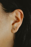 14 Karat Gold Plated Four Row Ear Cuff